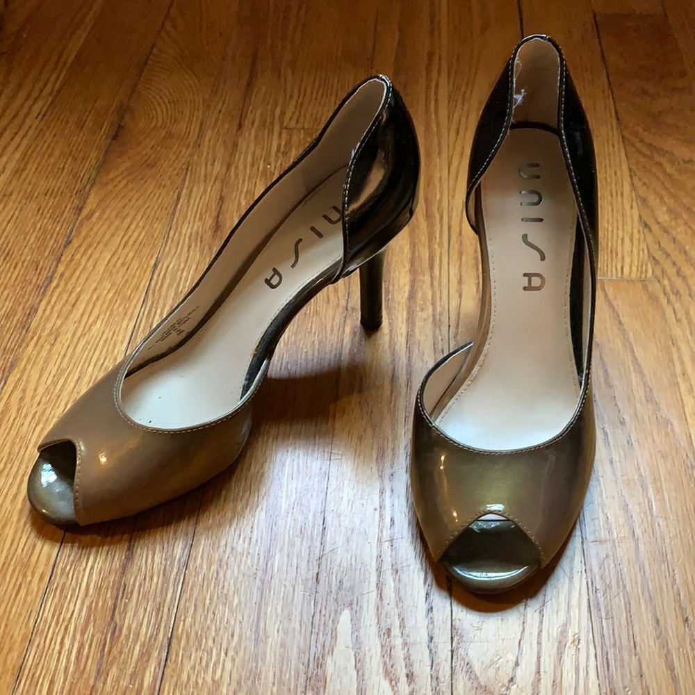Ombré peep toe heels - size 7
